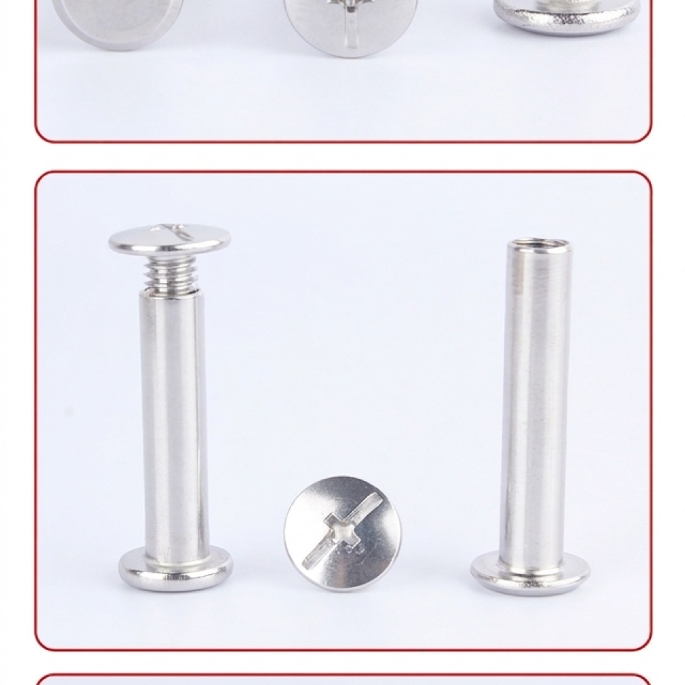 Furniture Grade Hardware - グレード304ステンレス鋼製クロススロットバインディングスクリュー、シカゴポストネイル、各種産業組立用コンビネーションハードウェア