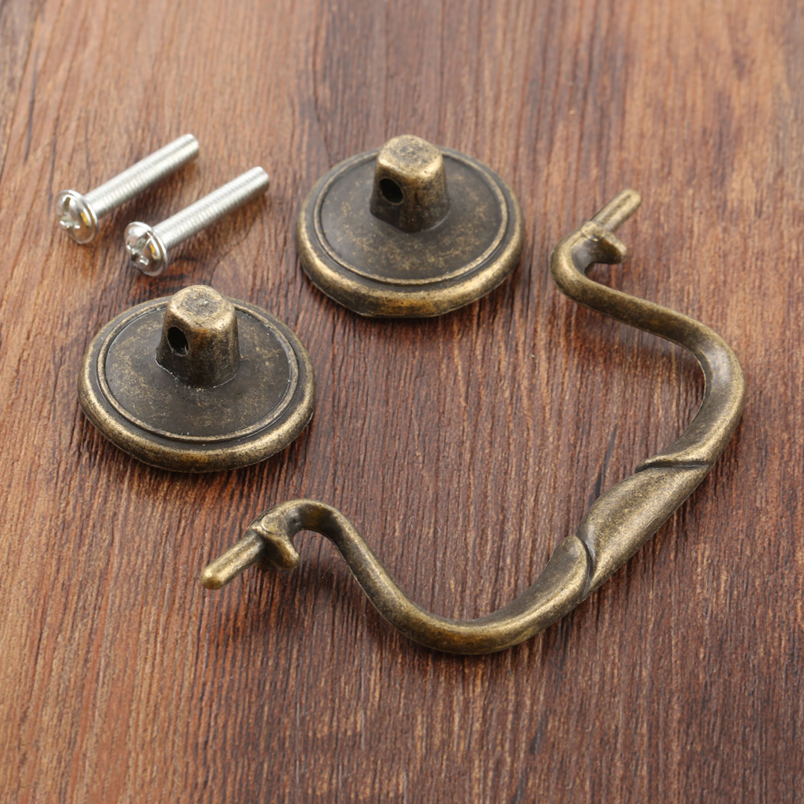 Furniture For Hardware Shop - 1pc ヴィンテージプラスチックプルハンドルネジ付き引き出し本棚キャビネットショップオフィスホームハードウェアアクセサリーに最適 114*34 ミリメートル