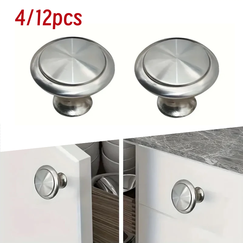 Used Furniture Hardware - 4/12個入り引き出しハンドル、家庭用円形キャビネットドアハンドル、ハードウェアアクセサリー、キッチンキャビネット、引き出しに使用