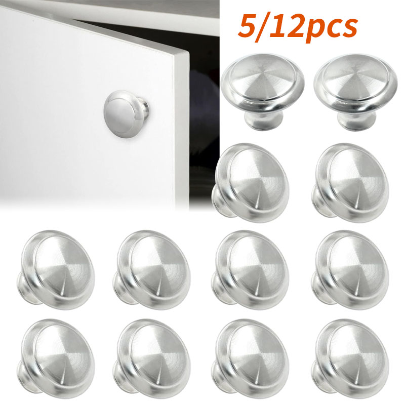 Used Furniture Hardware - 5/12個入り引き出しハンドル、家庭用円形キャビネットドアハンドル、ハードウェアアクセサリー、キッチンキャビネット、引き出しに使用