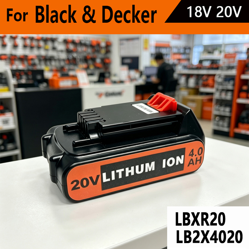 Black+Decker Tool 20V Max - 大容量 8Ah LBX20 ブラック&デッカー 20V バッテリー交換用