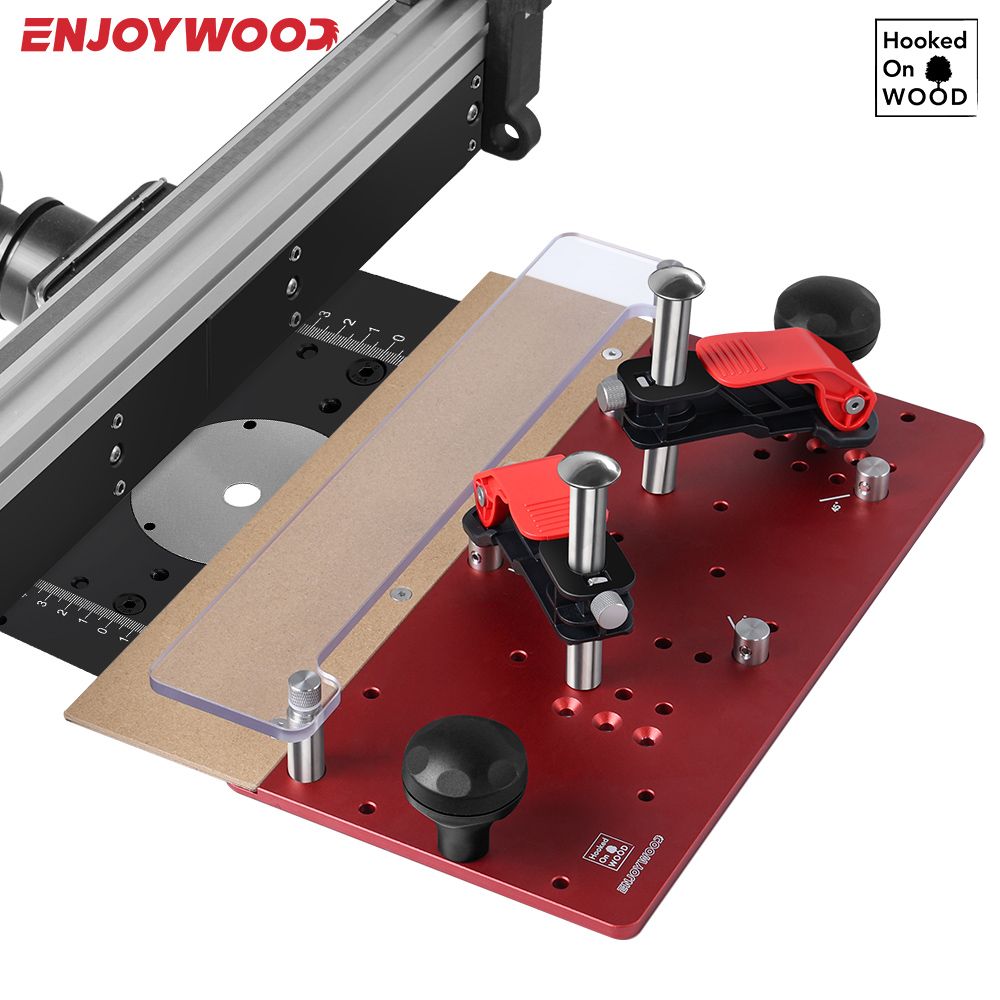 Drawer Slide Pair - Enjoywood-キャビネットのドアジョイント用の木工レールガイド、ルーター、テーブルレール、引き出し用の安全コーピングスレッド、安全