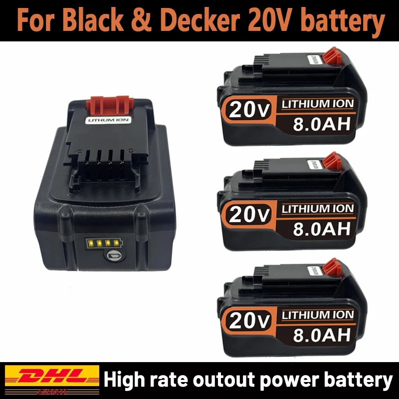 Black+Decker Tool 20V Max - 18V 3.0Ah 4.0Ah BL2018 ブラック＆デッカー 20V