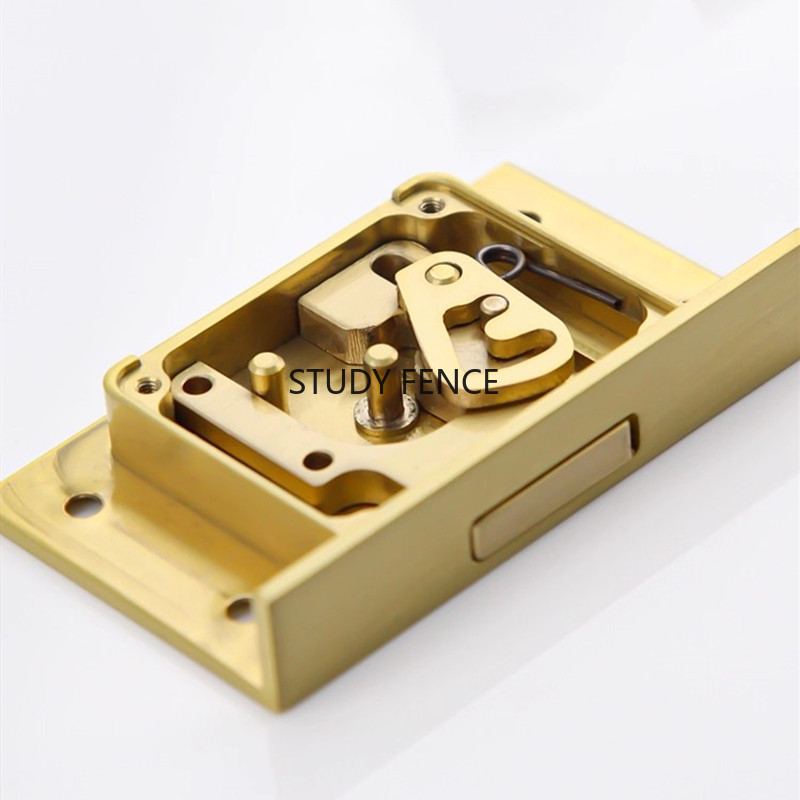 Furniture Hardware Manufacturers - 1PC アンティーク金属引き出しロックワインキャビネットドアロック正方形金属ロック家具ハードウェアアクセサリーキー付き中国風