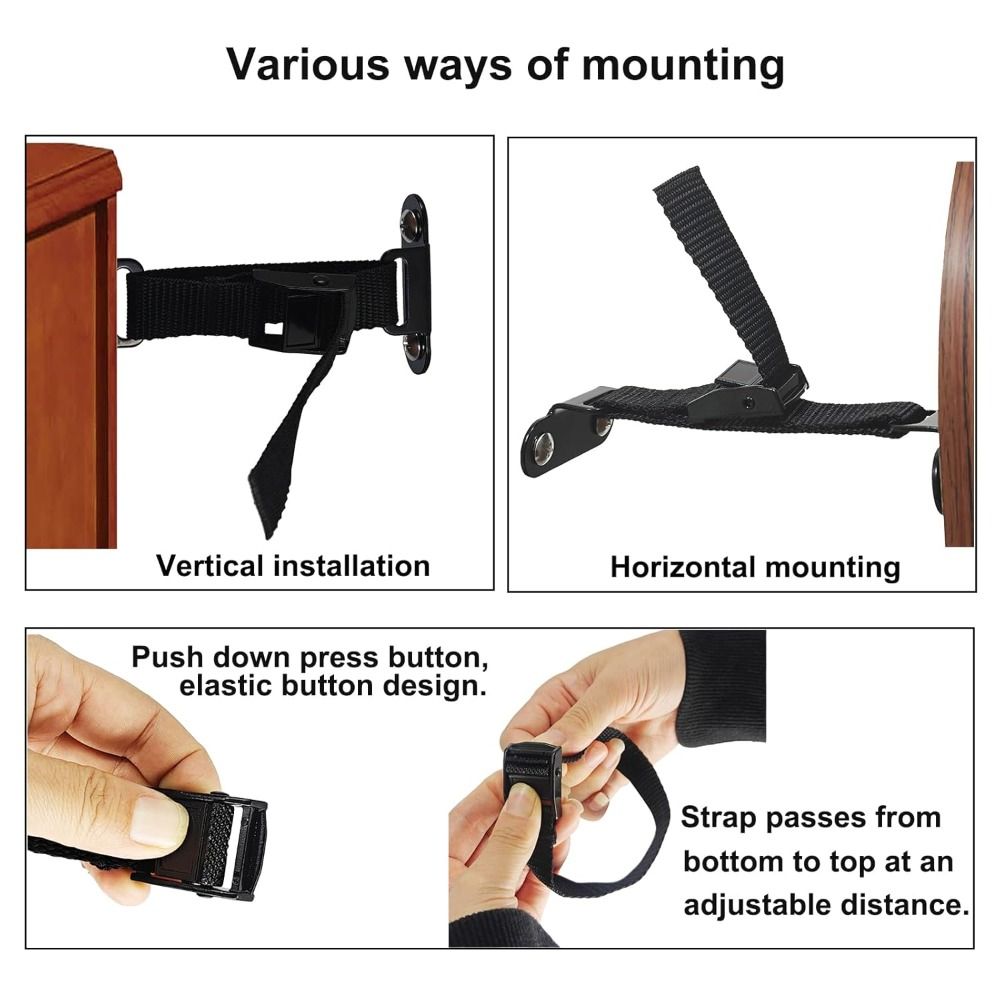 Furniture Hardware Manufacturers - 簡単設置耐震家具アンカー調整可能なユニバーサル壁アンカーユニセックス耐震家具安全キット安全