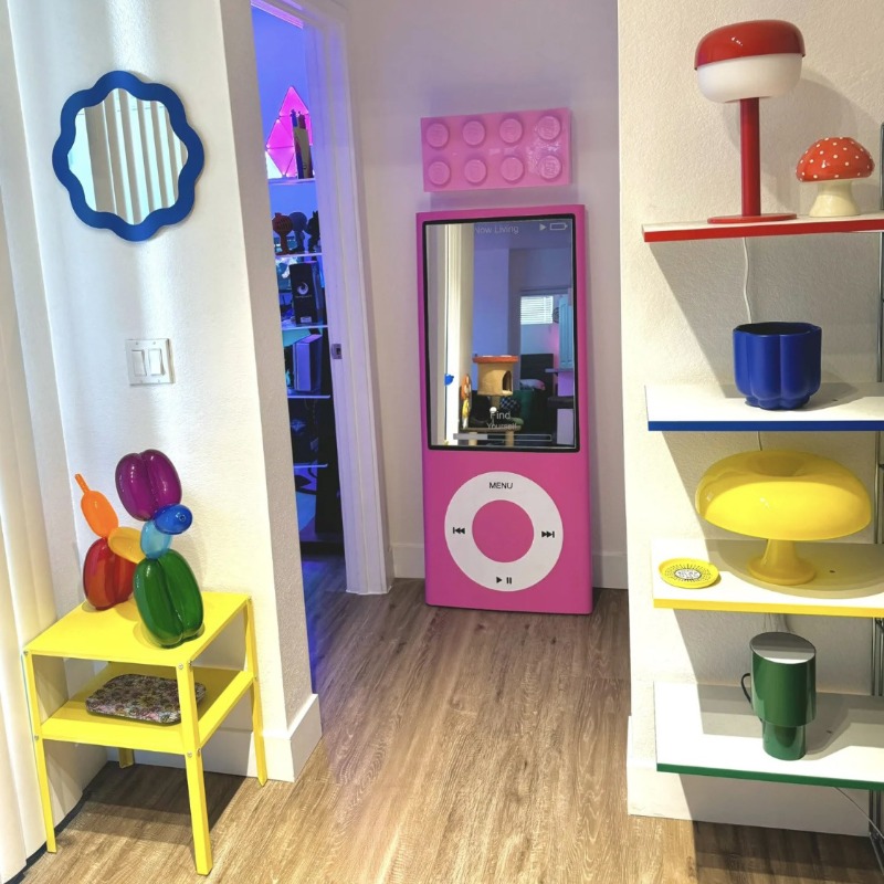 Furniture For Hardware Shop - レトロな全身鏡、家庭用寝室用床から天井までの創造的なパーソナライズされた全身鏡、開店祝い