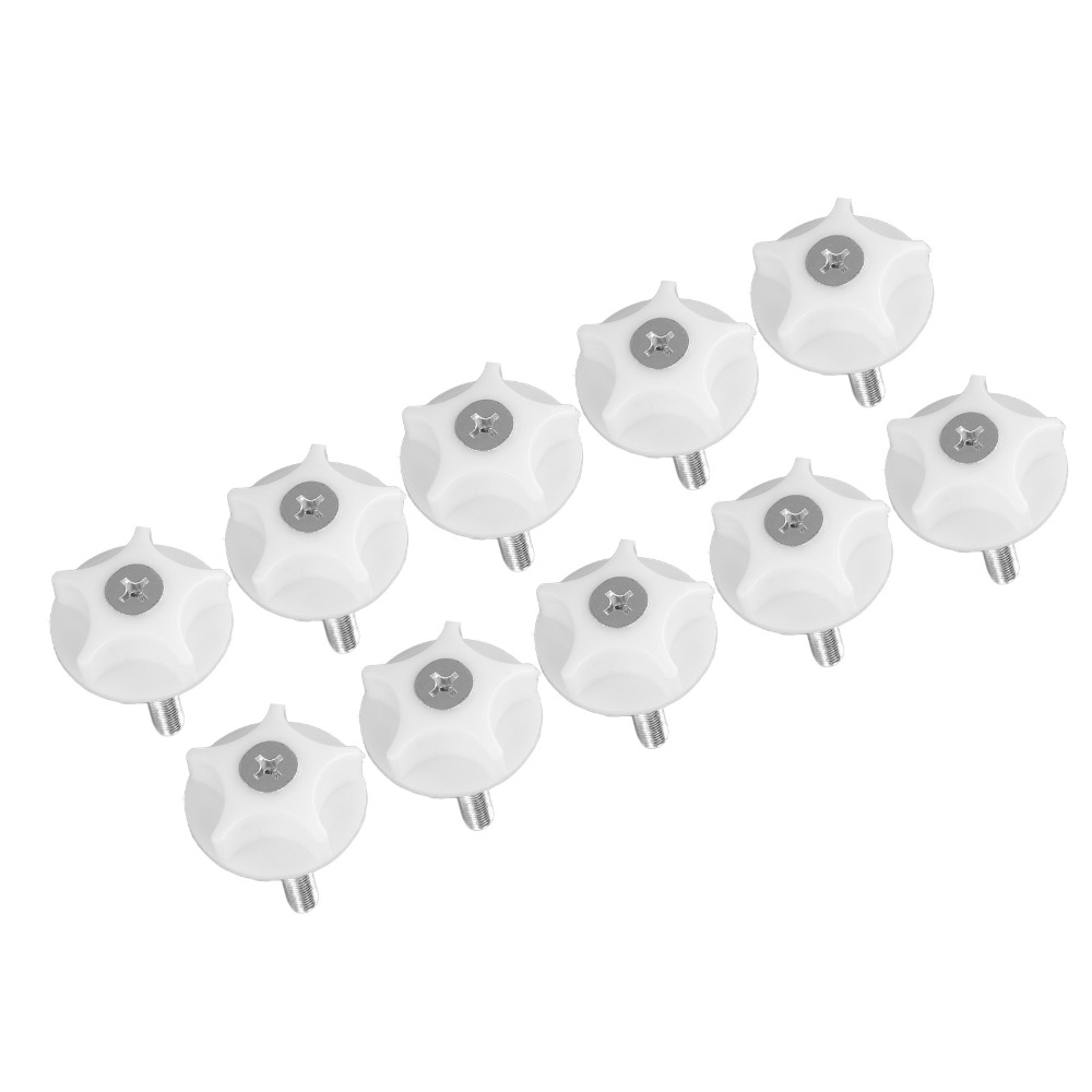 Furniture Leveling Hardware - 10 個の白いネジ調整可能な家具レベリングフィートプラスチックネジ長さ 50 ミリメートル家具プラスチックハードウェア調整脚