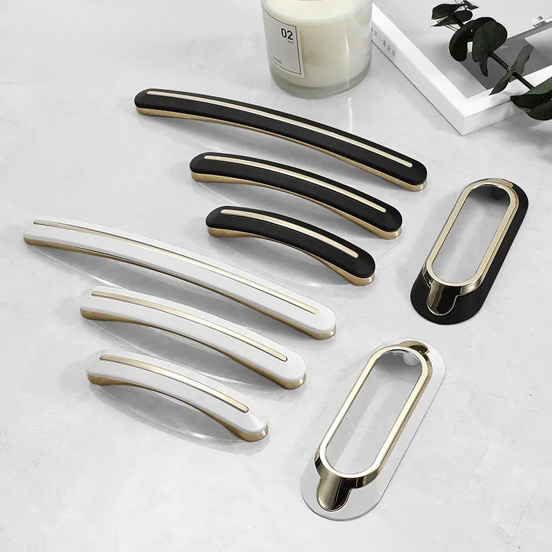 Furniture Hardware Handles - モダンなシンプル亜鉛合金製キャビネット引き出しハンドル、軽量高級金具、ワードローブプル、室内家具ノブ、卸売
