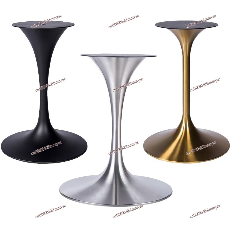 Furniture For Hardware Shop - 304ステンレス鋼製チューリップテーブル脚ベース、天然未処理家具金具、ミルクティーショップ、西洋レストラン、食事用