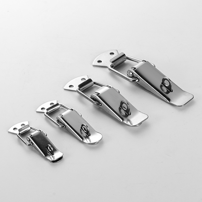 Furniture Hardware Manufacturers - 4 個 304 ステンレスキャビネットボックスロックスプリング式ラッチキャッチトグル鉄製ハスプスライドドア窓家具ハードウェア用