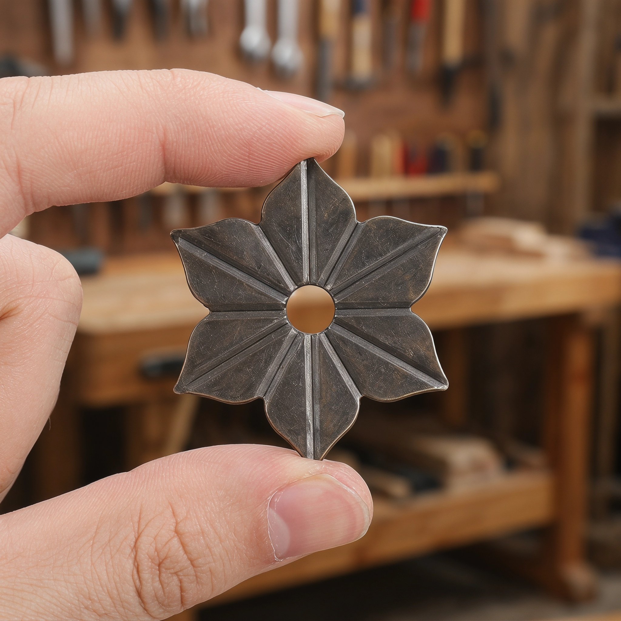 50個入り金属製バックプレートワッシャー、花柄の花びら型ハー - Furniture Hardware With Backplate のレビューと価格
