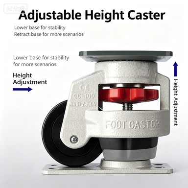 ヘビーデューティーレベリングキャスター 40F 60F 80 - Furniture Leveling Hardware のレビューと価格