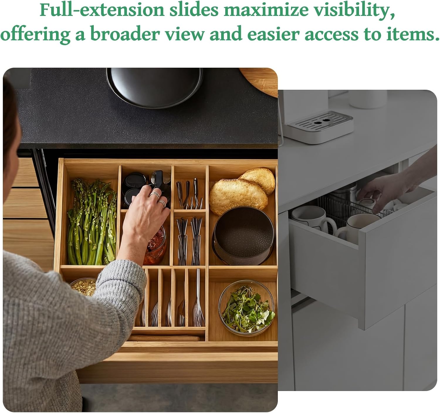 14インチ フルエクステンション ソフトクローズ ボールベア - Drawer Slide Pair のレビューと価格