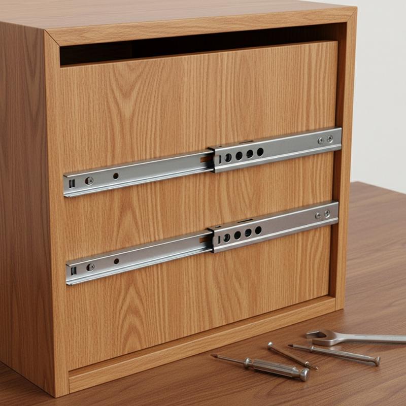 ボールベアリングスムーズグライド引き出しスライド17mm幅双 - Drawer Slide Pair のレビューと価格