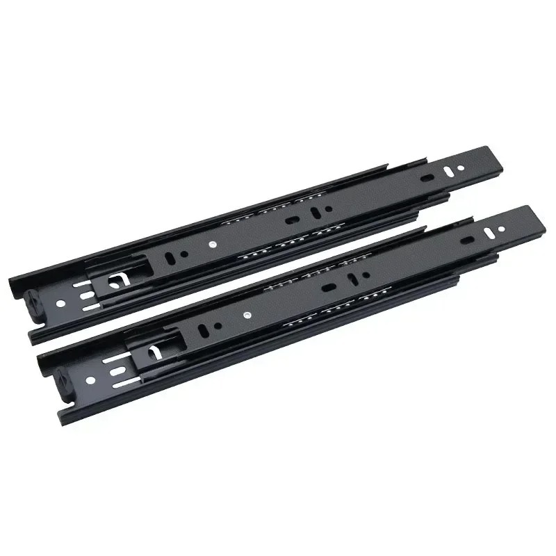 冷間圧延鋼油圧ダンパー付き静音三段式ワードローブ引き出しスラ - Drawer Slide Pair のレビューと価格