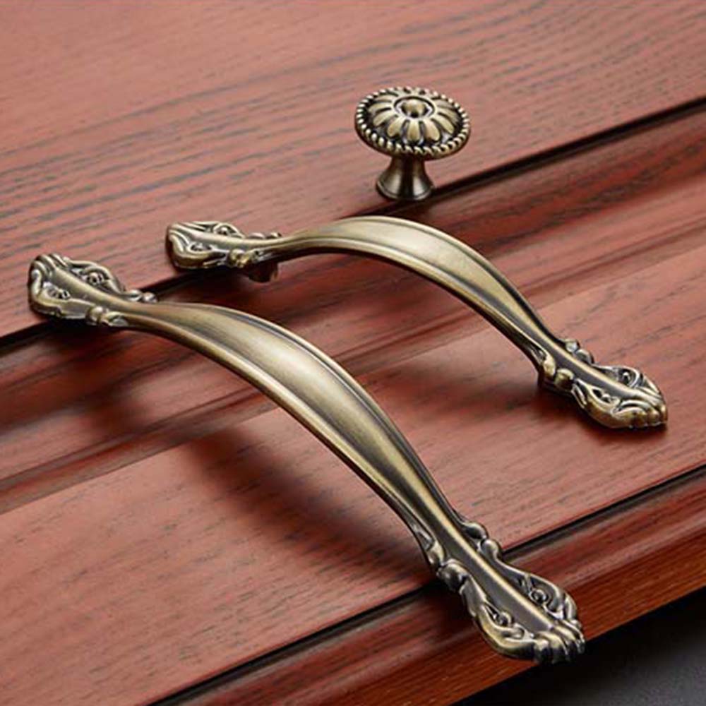 ヴィンテージブロンズワードローブドレッサーキャビネットプルハ - Furniture Hardware Handles のレビューと価格
