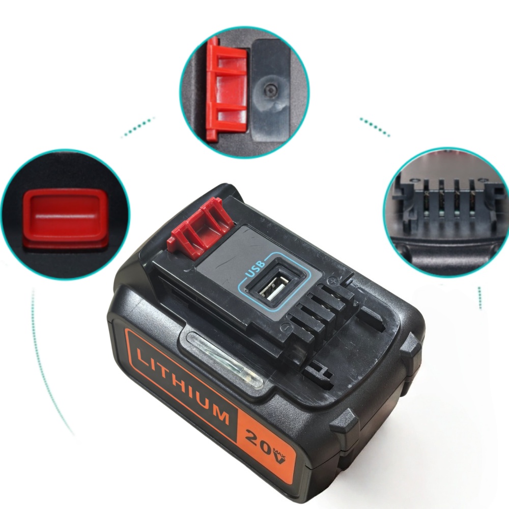 8Ah 大容量交換用バッテリー ブラック&デッカー 20V  - Black+Decker Tool 20V Max のレビューと価格
