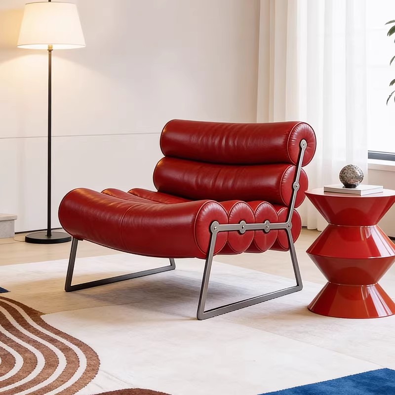 イタリアのミニマリストローラーチェア、バーガンディソファ、シ - Furniture And Hardware Store のレビューと価格