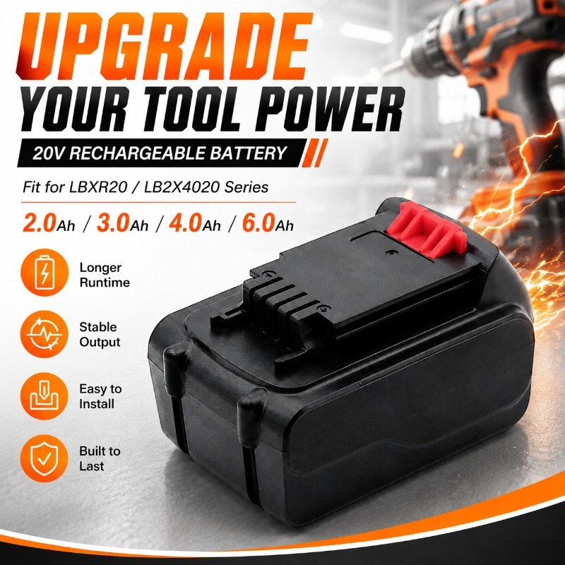 ブラック&デッカー LBXR20 LB2X4020用 20V - Black+Decker Tool 20V Max のレビューと価格