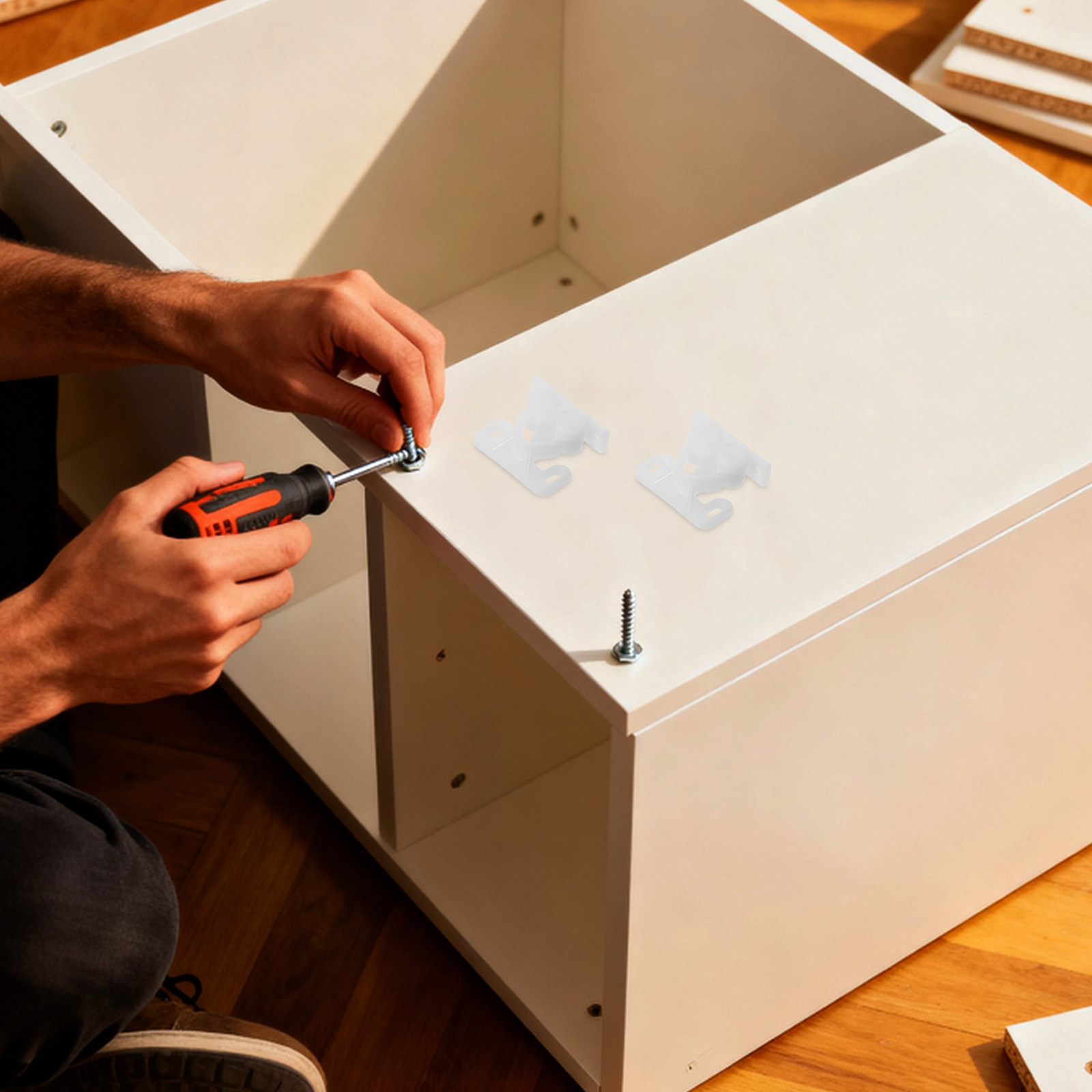 10個入りキャビネットドアキャッチ プラスチック製マリンラッ - Furniture Hardware With Backplate のレビューと価格