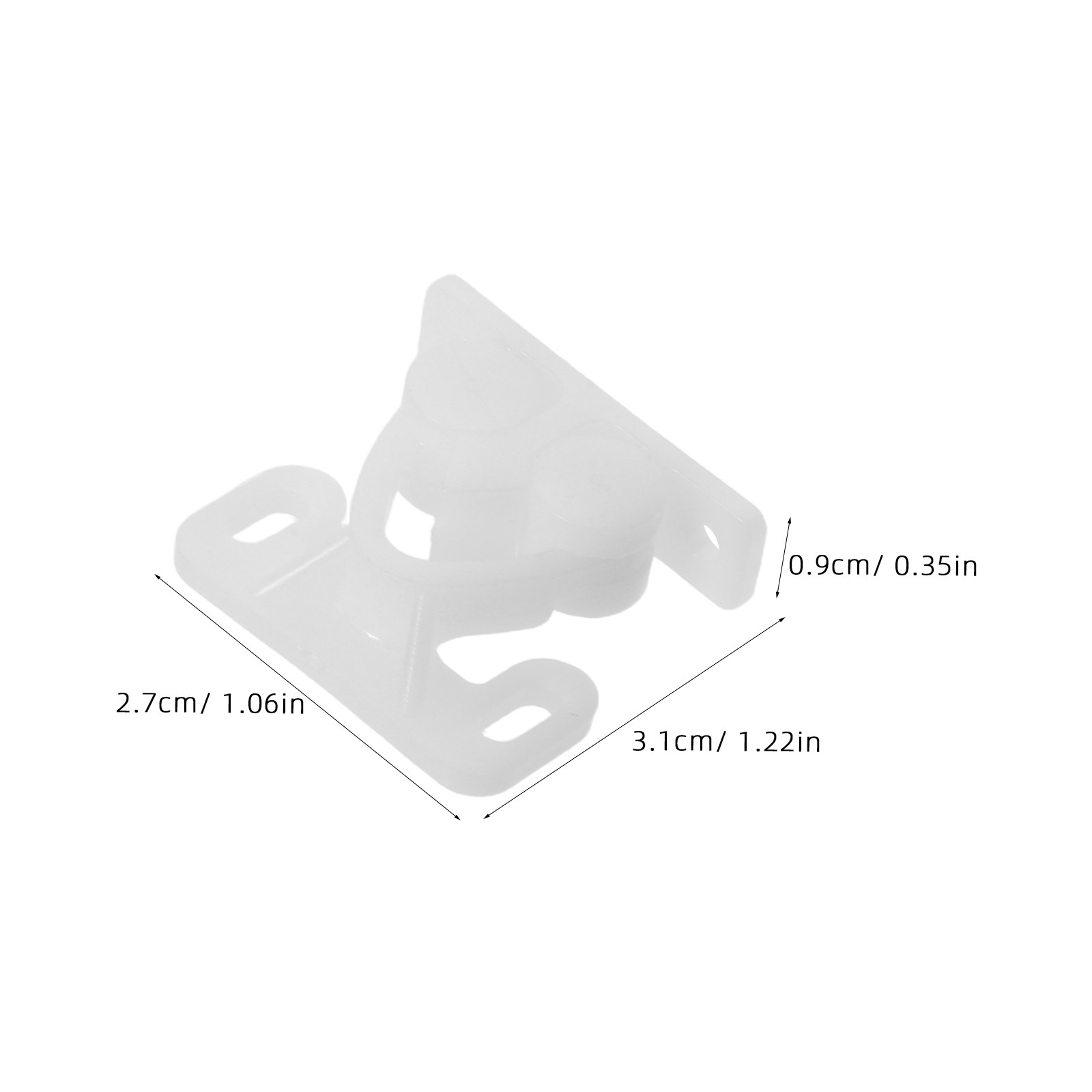 10個入りキャビネットドアキャッチ プラスチック製マリンラッ - Furniture Hardware With Backplate のレビューと価格