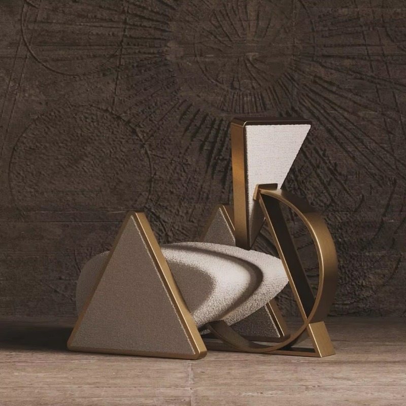 ホテルやリビングルームで使用されるモダンな金属製三角形ラウン - Used Furniture Hardware のレビューと価格