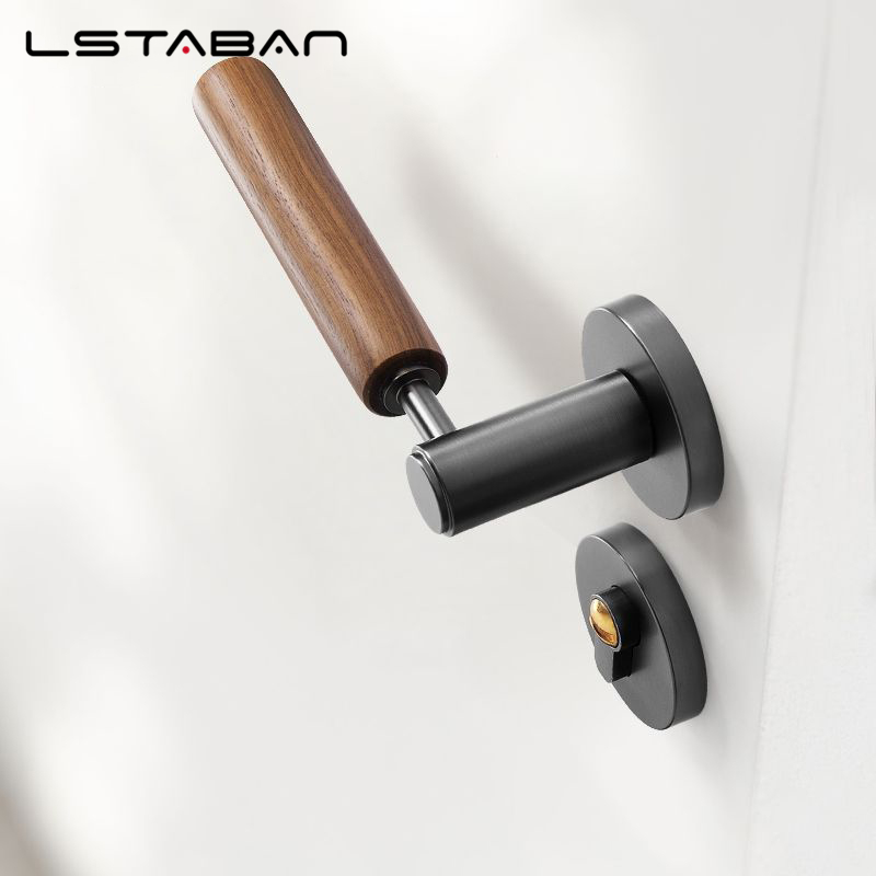 スプリットミュート盗難防止ドアロック北欧手作りクルミ材ハンド - Furniture Hardware Manufacturers のレビューと価格