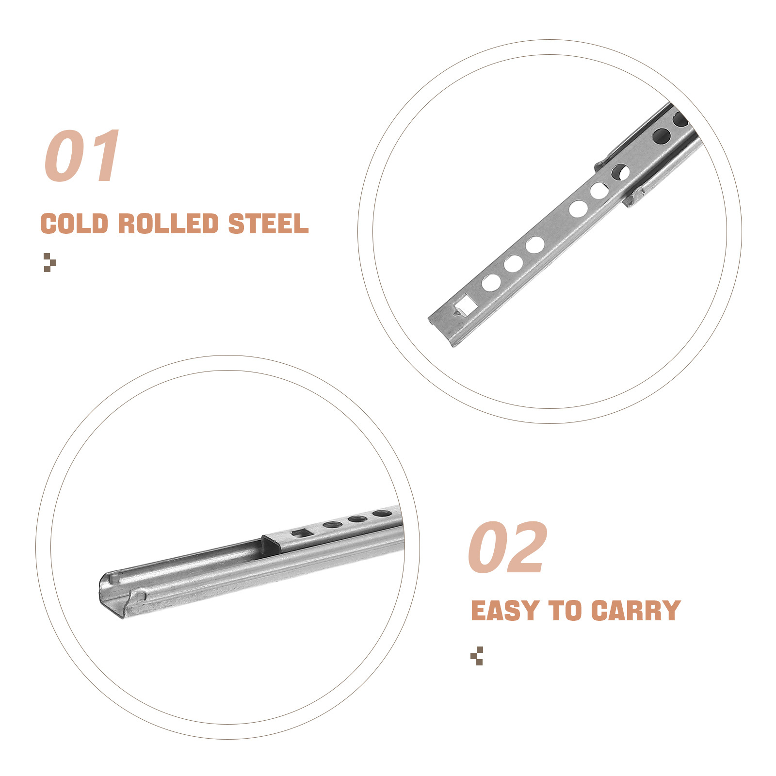 2 個の取り外し可能な引き出しスライドボトムマウントサイレン - Drawer Slide Pair のレビューと価格