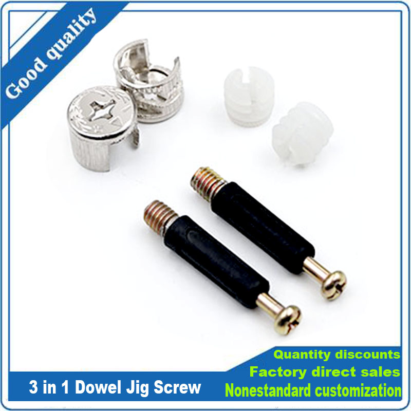 3 in 1ダボジグネジ家具接続金具セット偏心ホイールナット - Furniture Hardware Jig のレビューと価格