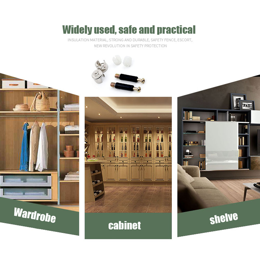 3 in 1ダボジグネジ家具接続金具セット偏心ホイールナット - Furniture Hardware Jig のレビューと価格