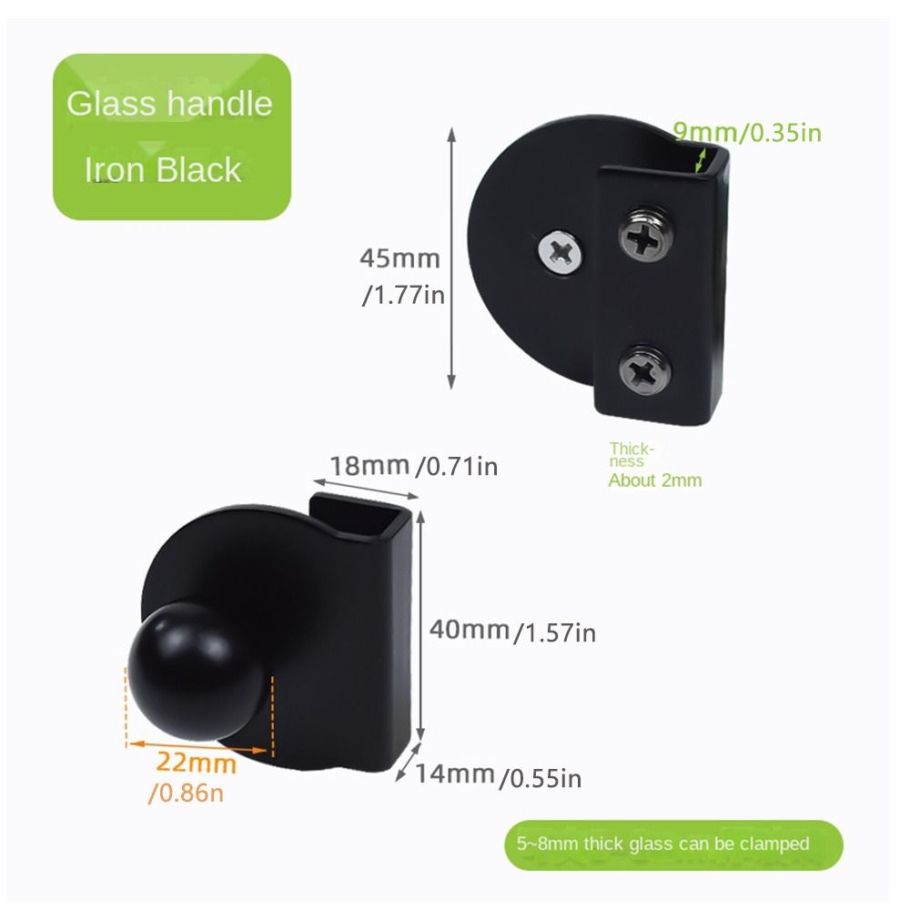 スチール製板クリップ 固定クリップ 家具金具 ガラス鏡ヒンジ - Furniture Hardware Handles のレビューと価格