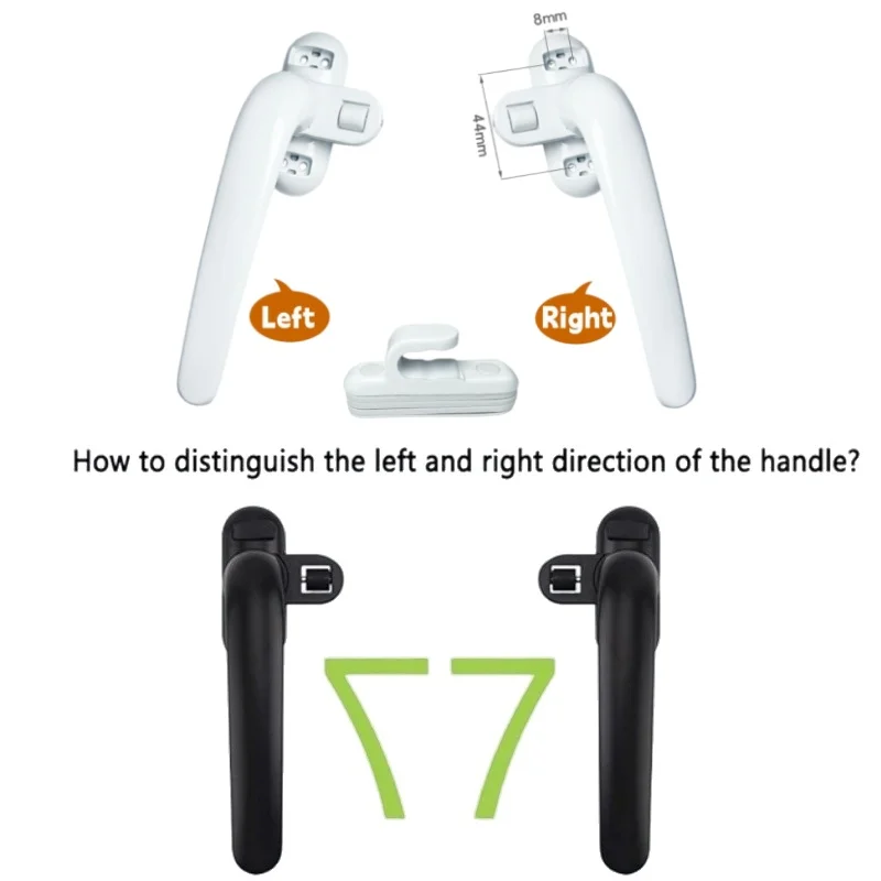 ユニバーサル開き窓ハンドルドアハンドルホイールロックバックル - Furniture Hardware Handles のレビューと価格