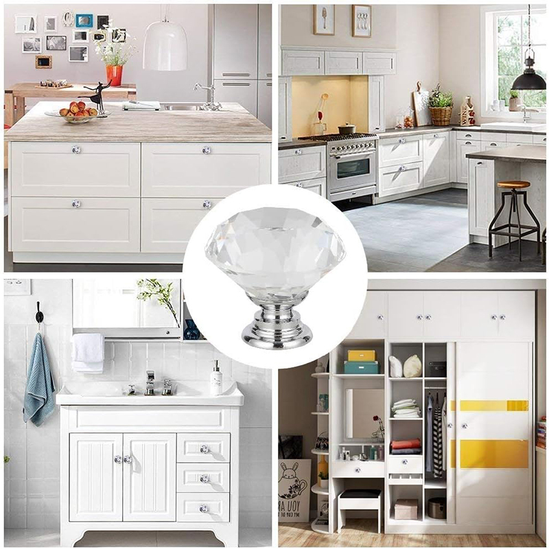 6 個のキャビネットノブネジ付き 30 ミリメートルラウンド - Furniture Hardware Manufacturers のレビューと価格