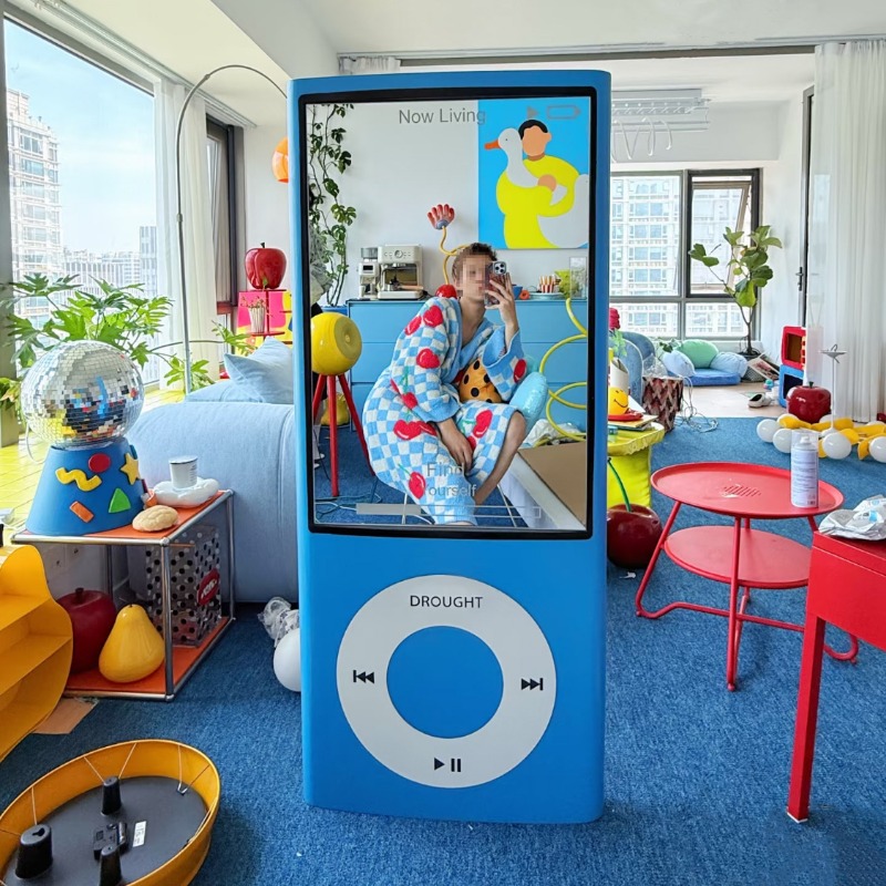レトロな全身鏡、家庭用寝室用床から天井までの創造的なパーソナ - Furniture For Hardware Shop のレビューと価格